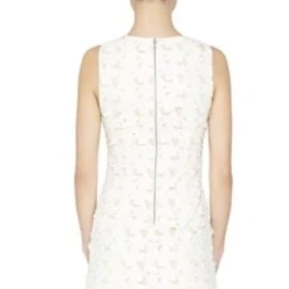 RARE NWOT Alice + Olivia Fey Neutrals Ivory Cutout Embroidered Midi Dress 4 $465 - Picture 8 of 8